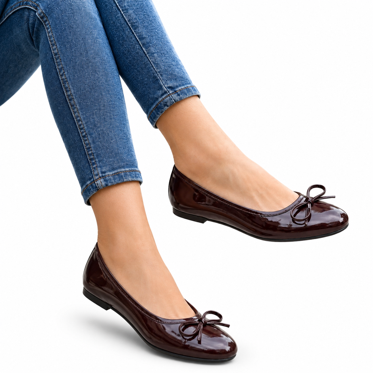 ZARA Patent Leather Ballet Flats