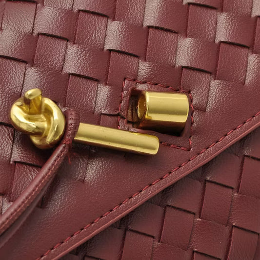 Bottega Veneta Andiamo Burgundy Long Clutch