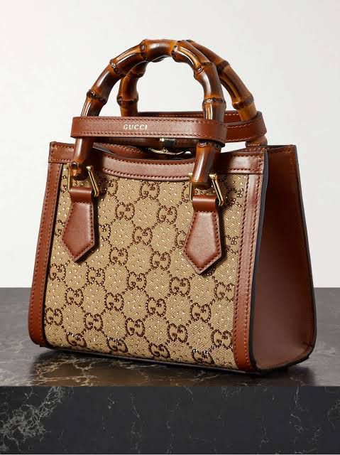 Gucci Diana crystals small tote bag