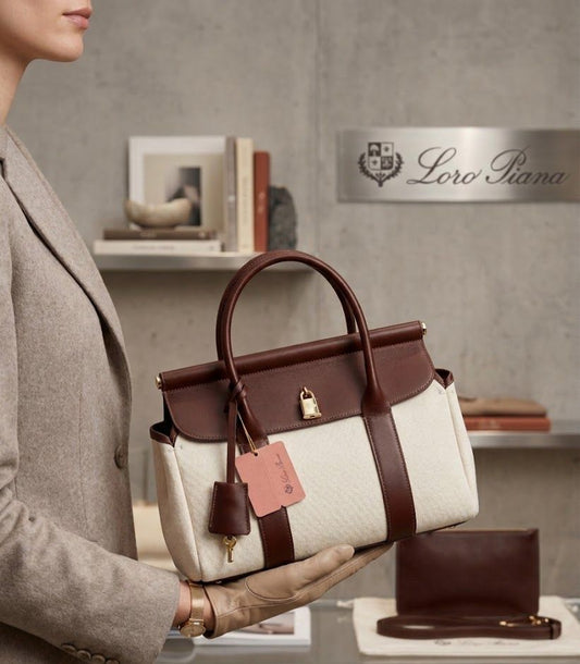 Loro Piana Loom Bag L32 in Grained Calfskin