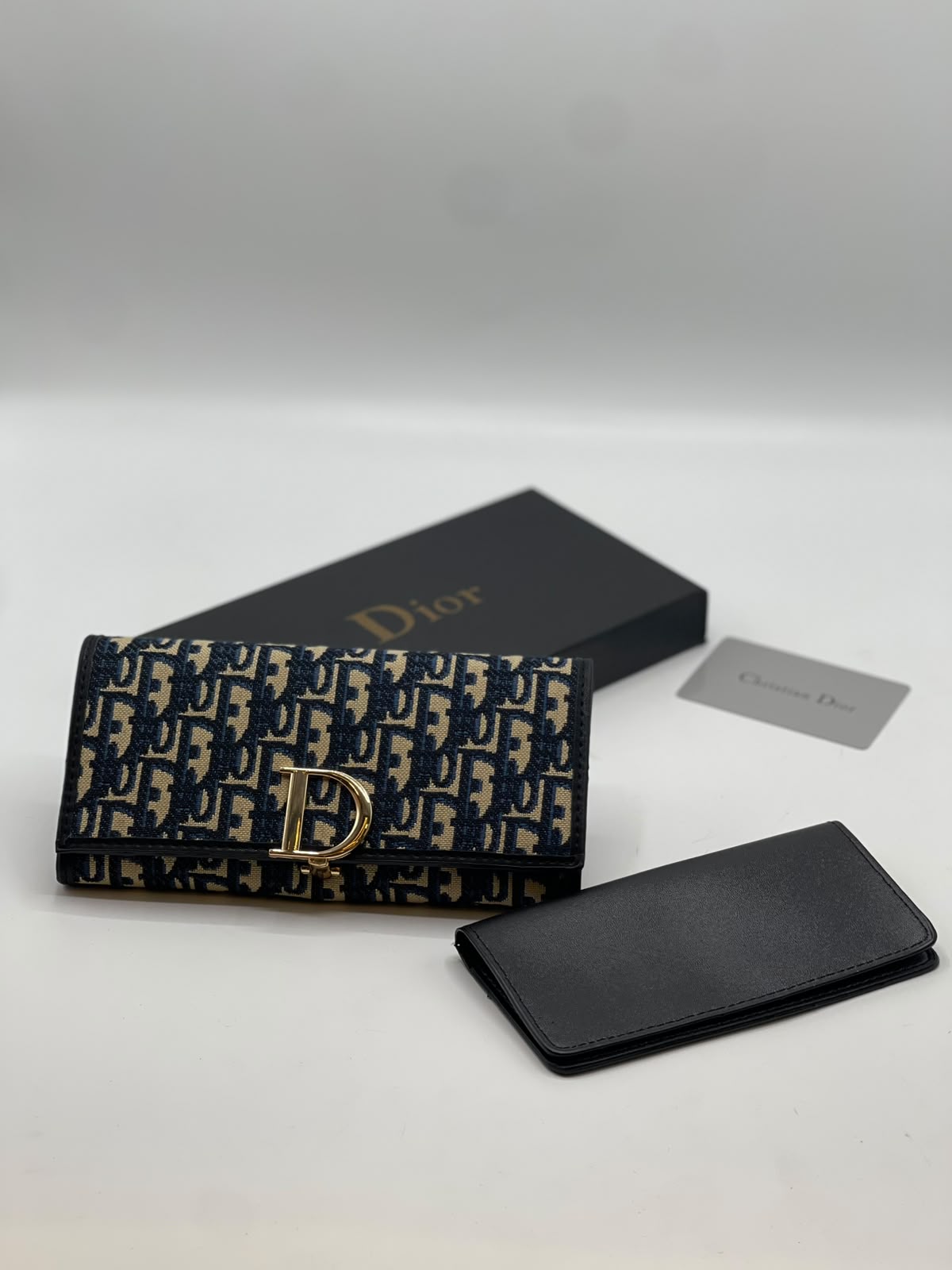 Dior Saddle Long Wallet with Chain