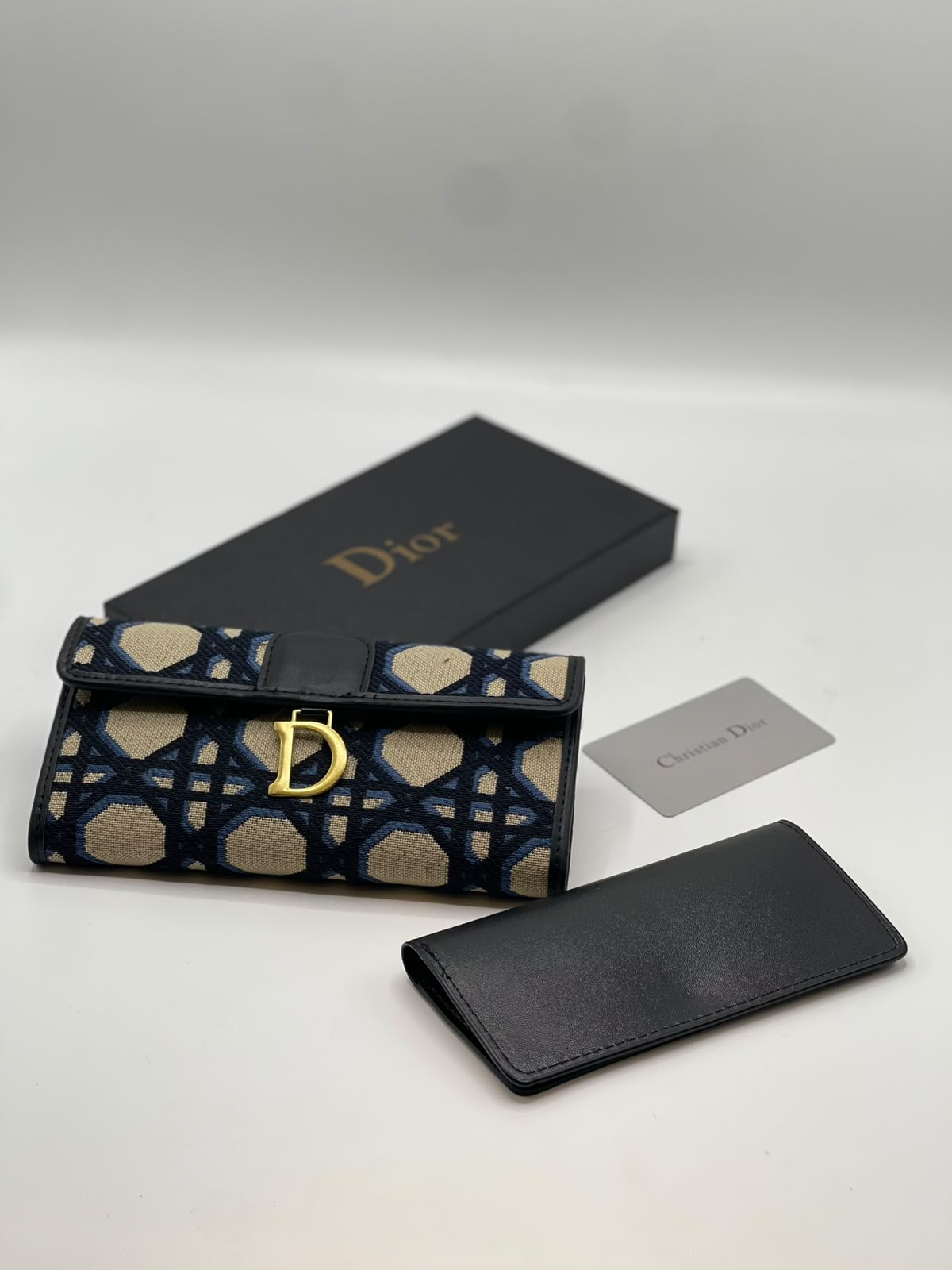 Dior Saddle Long Wallet – Blue