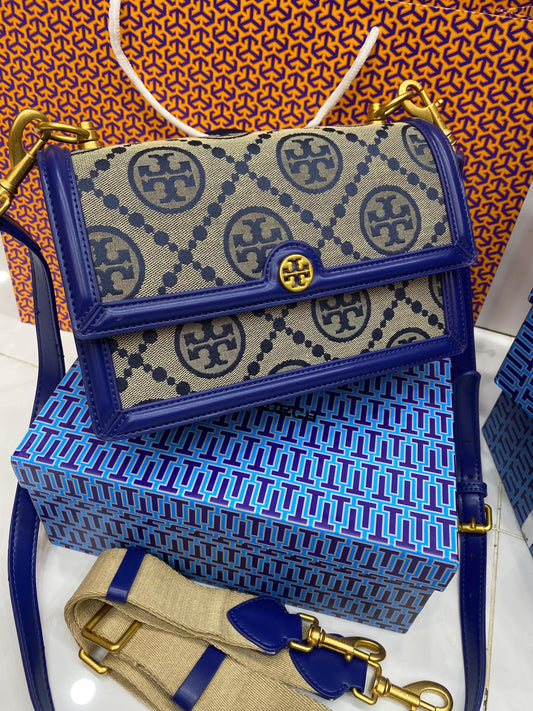 Tory Burch T Monogram Jacquard Shoulder Bag