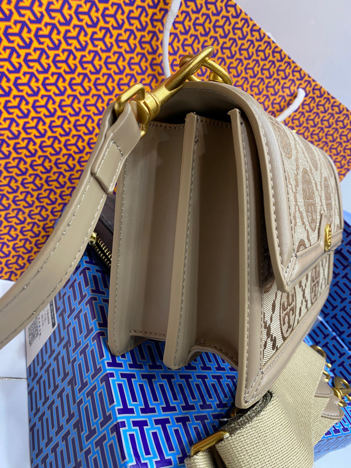 Tory Burch T Monogram Jacquard Shoulder Bag