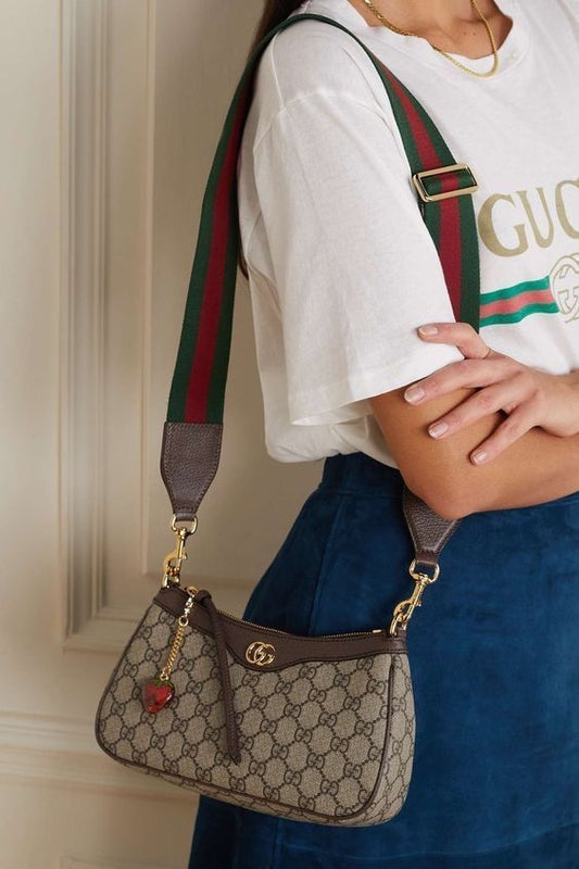 GUCCI Ophidia Strawberry Shoulder Bag