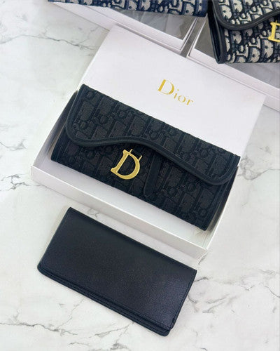 Dior Saddle Wallet with Chain Set