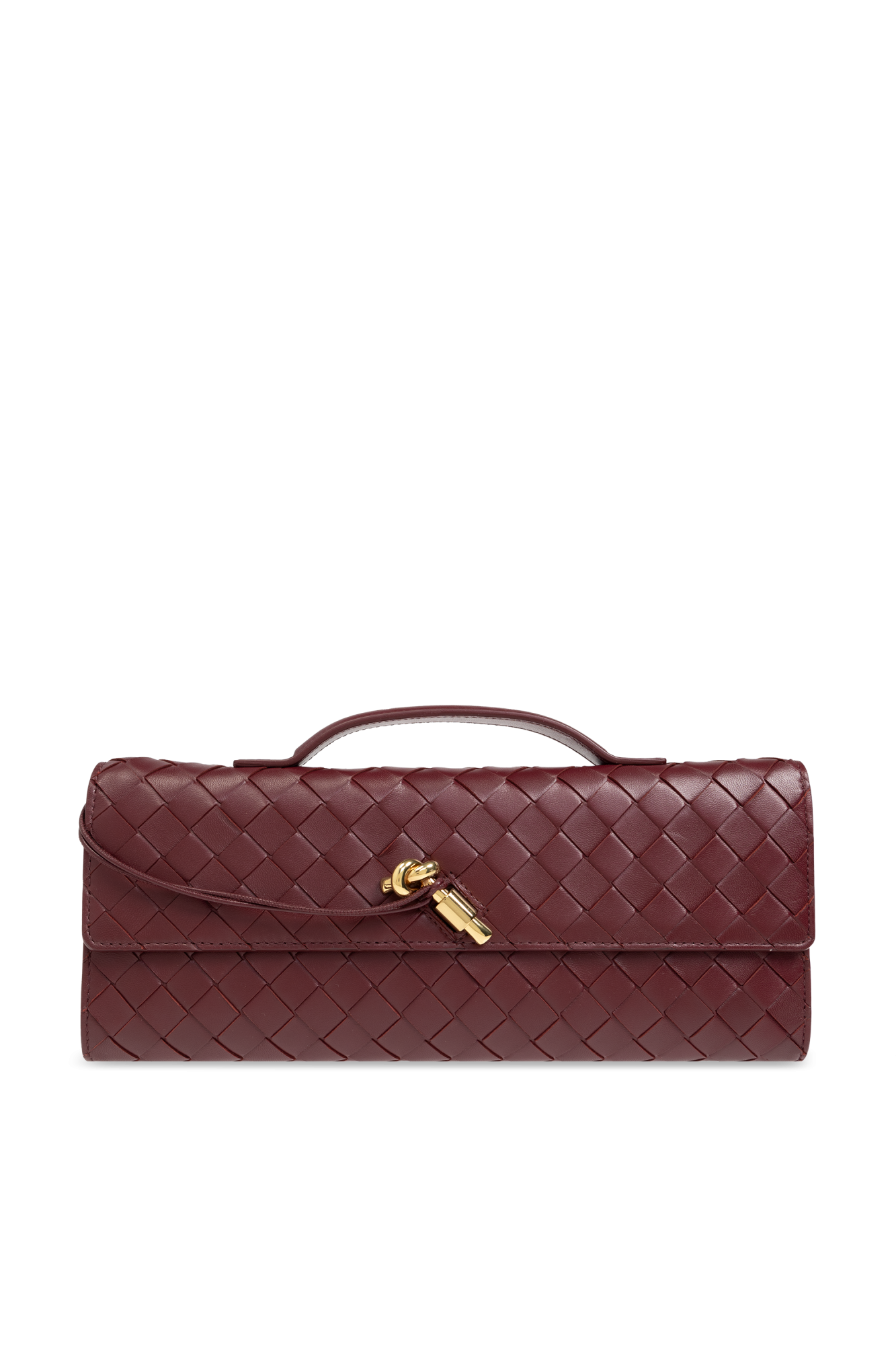 Bottega Veneta Andiamo Burgundy Long Clutch