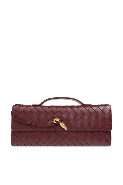 Bottega Veneta Andiamo Burgundy Long Clutch