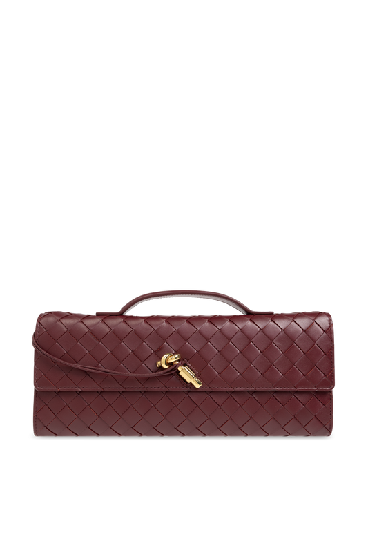 Bottega Veneta Andiamo Burgundy Long Clutch