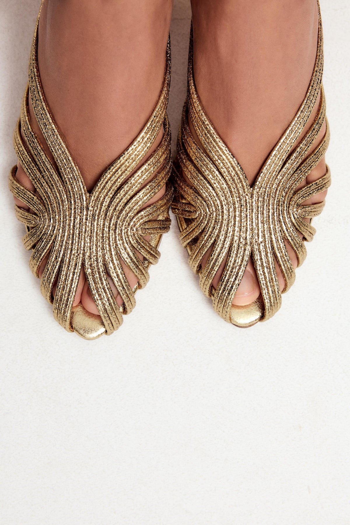 Zara Metallic Stiletto Heels