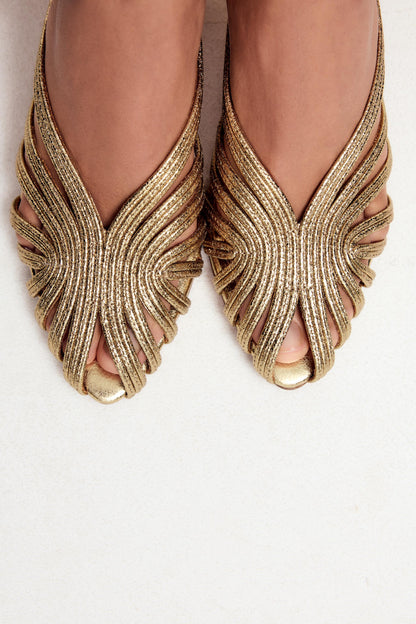 Zara Metallic Stiletto Heels