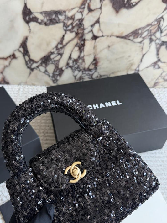 Chanel Mini Nano Kelly Sequin Bag