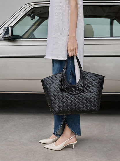 Charles & Keith Ivette Woven Tote Bag