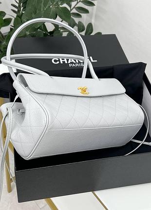 Chanel Grained Calfskin Bag With Brand Box