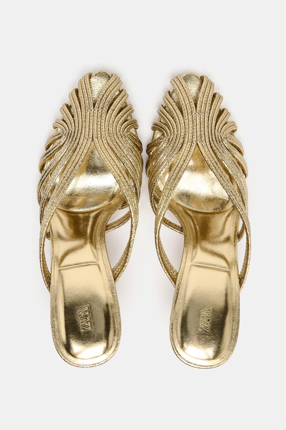 Zara Metallic Stiletto Heels