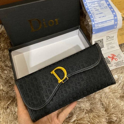 Dior Saddle Wallet with Chain Set