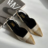 Zara Stone Slingback Flats