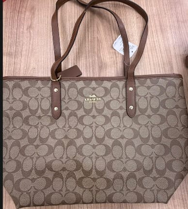 COACH Signature City Tote Bag with Box