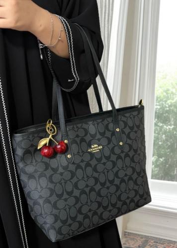 COACH Signature City Tote Bag with Box