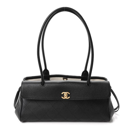 Chanel Grained Calfskin Bag With Brand Box