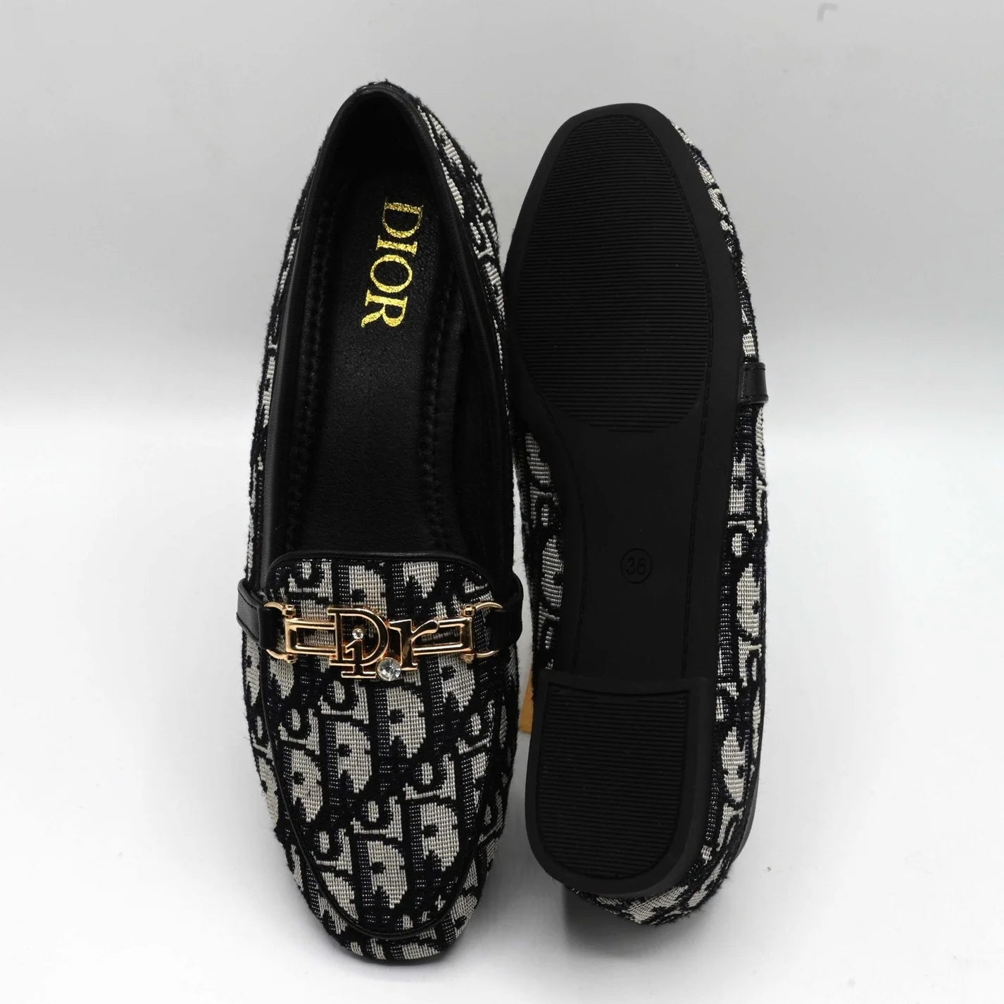 Dior Oblique Monogram Loafers Black