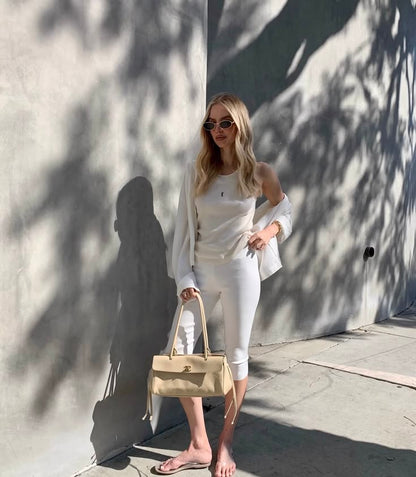 Chanel Grained Calfskin Bag With Brand Box