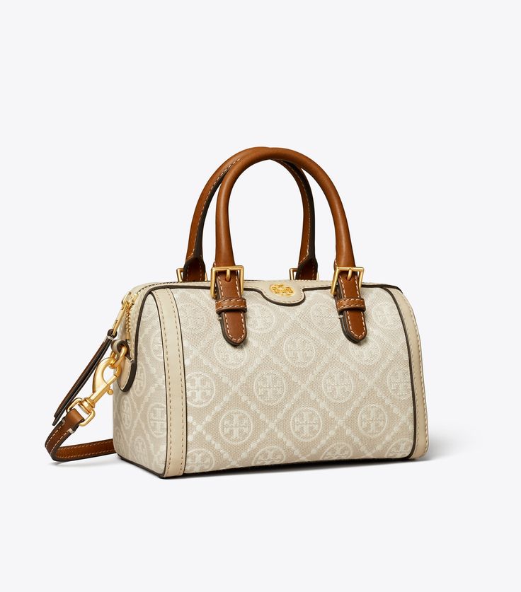 Tory Burch T Monogram Petite Barrel Bag