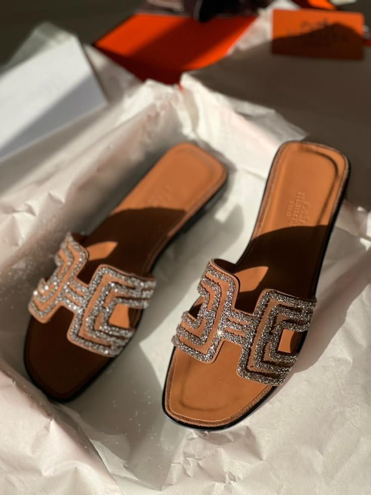 Hermès Oran Flat Slippers With Box