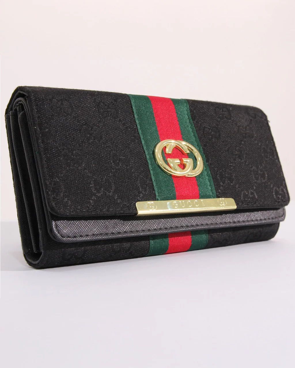 GUCCI Web CanvasLong Ladies Wallet