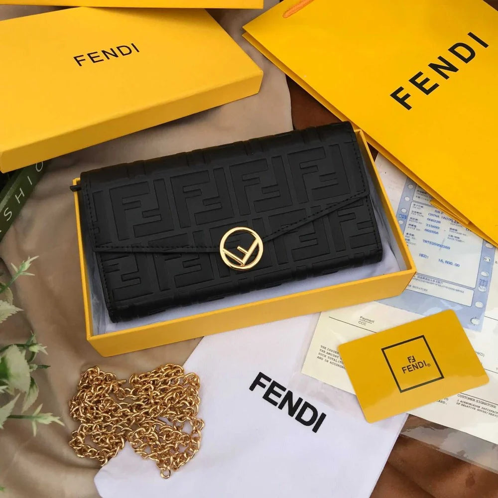Fendi F Is Fendi Long Wallet – Black
