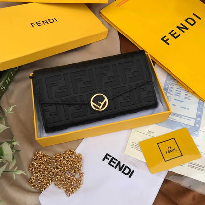 Fendi F Is Fendi Long Wallet – Black