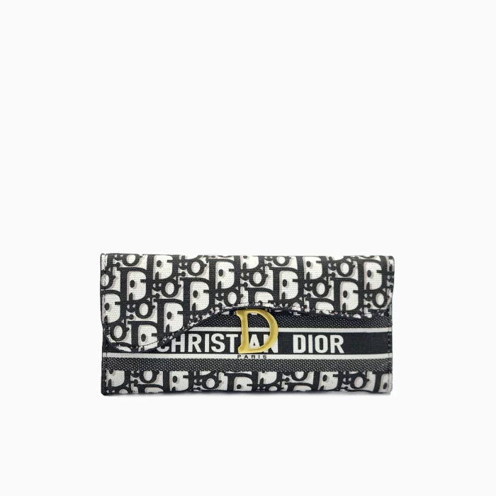 Dior Oblique Slim Saddle Wallet