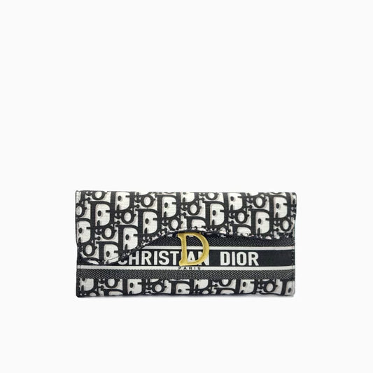 Dior Oblique Slim Saddle Wallet