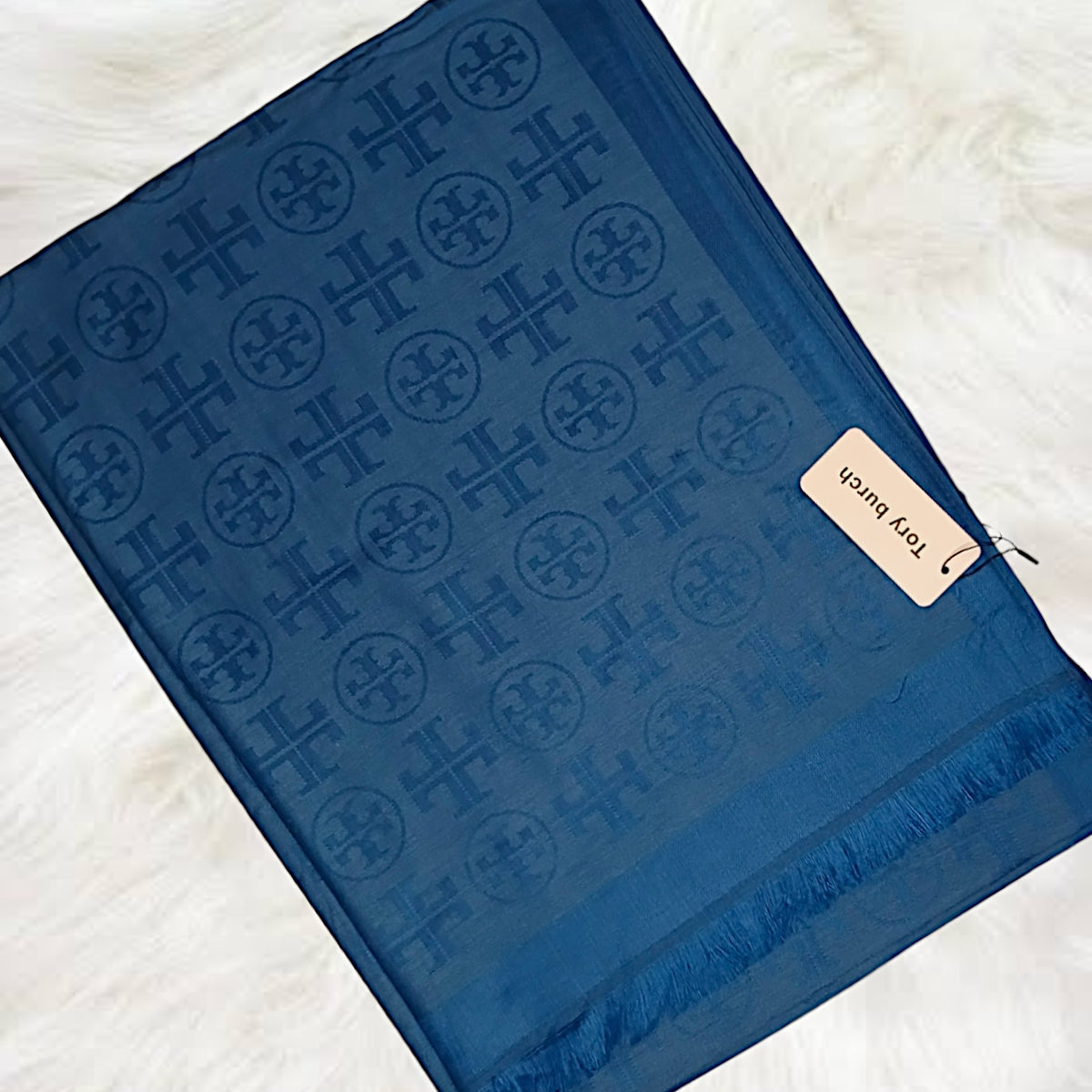 Tory Burch T Monogram Jacquard Traveler Scarf