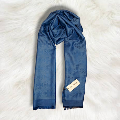 Tory Burch T Monogram Jacquard Traveler Scarf