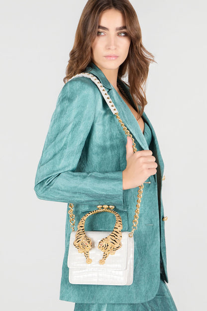 Roberto Cavalli Roar Bag | White