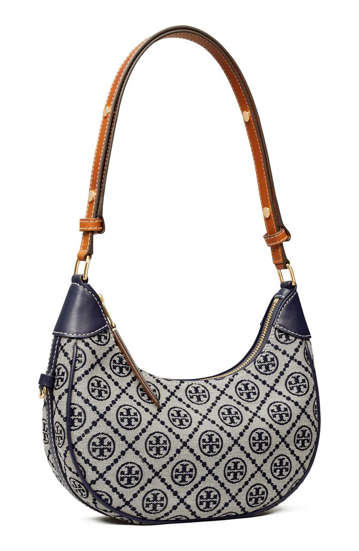 Tory Burch T Monogram Crescent Bag