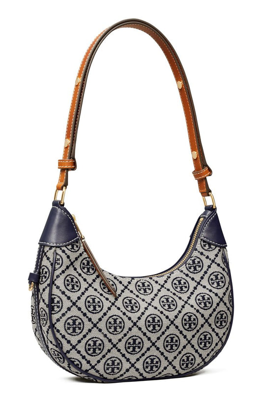 Tory Burch T Monogram Crescent Bag with Box