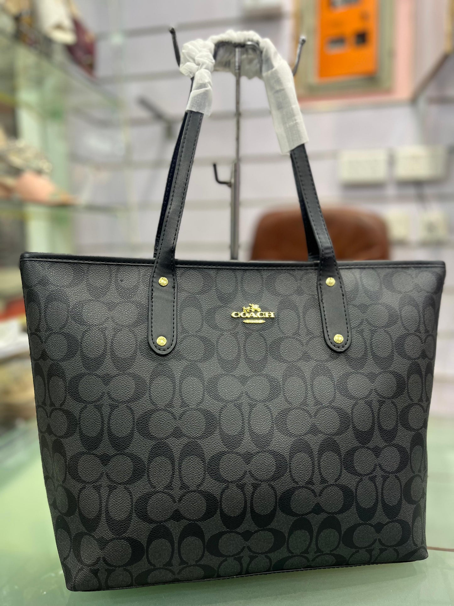 COACH Signature City Tote Bag with Box