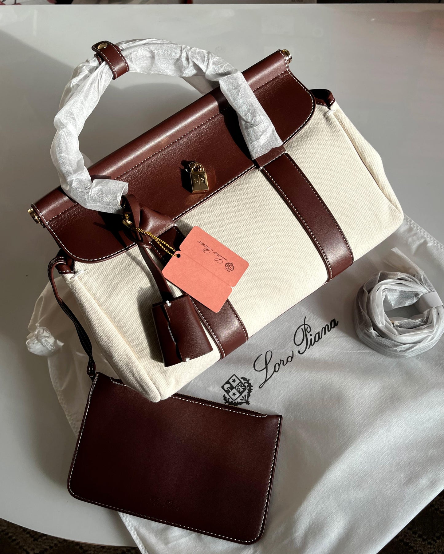 Loro Piana Loom Bag L32 in Grained Calfskin