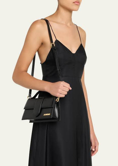 JACQUEMUS Le Grand Bambino Smooth Leather Handbag