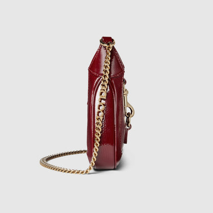 Gucci Jackie Notte Mini Patent Leather Shoulder Bag