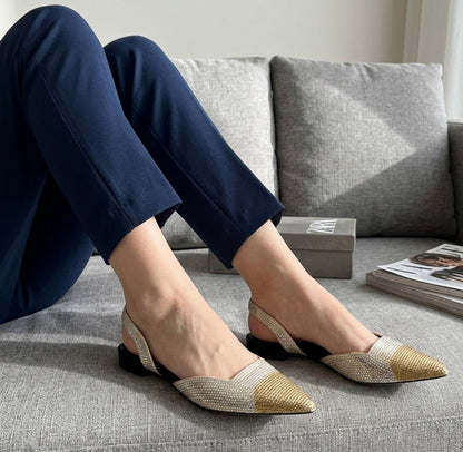 Zara Stone Slingback Flats