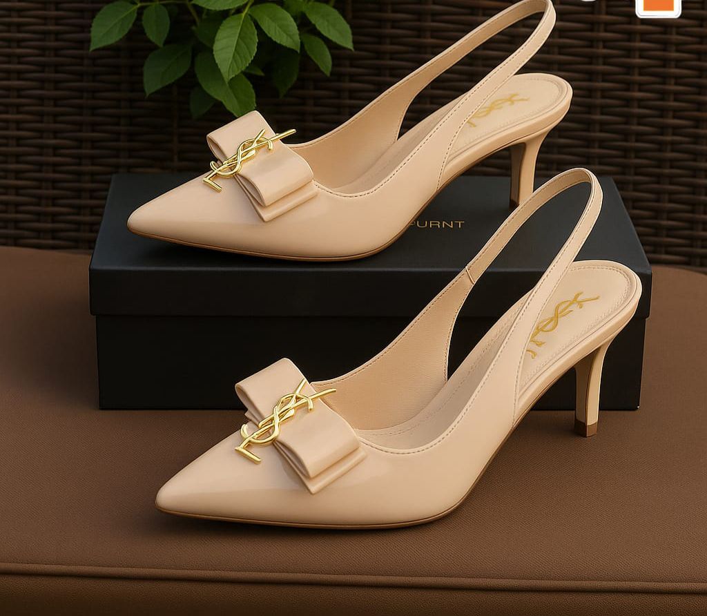 YSL Cassandra Slingback Heels