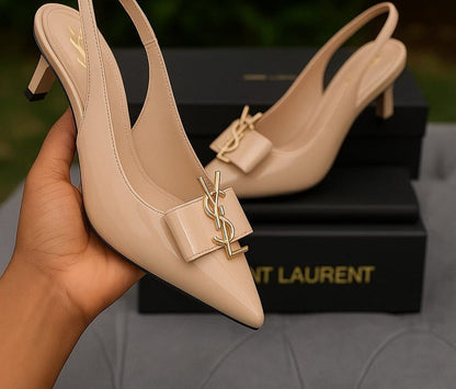 YSL Cassandra Slingback Heels