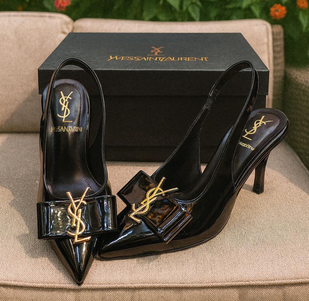 YSL Cassandra Slingback Heels