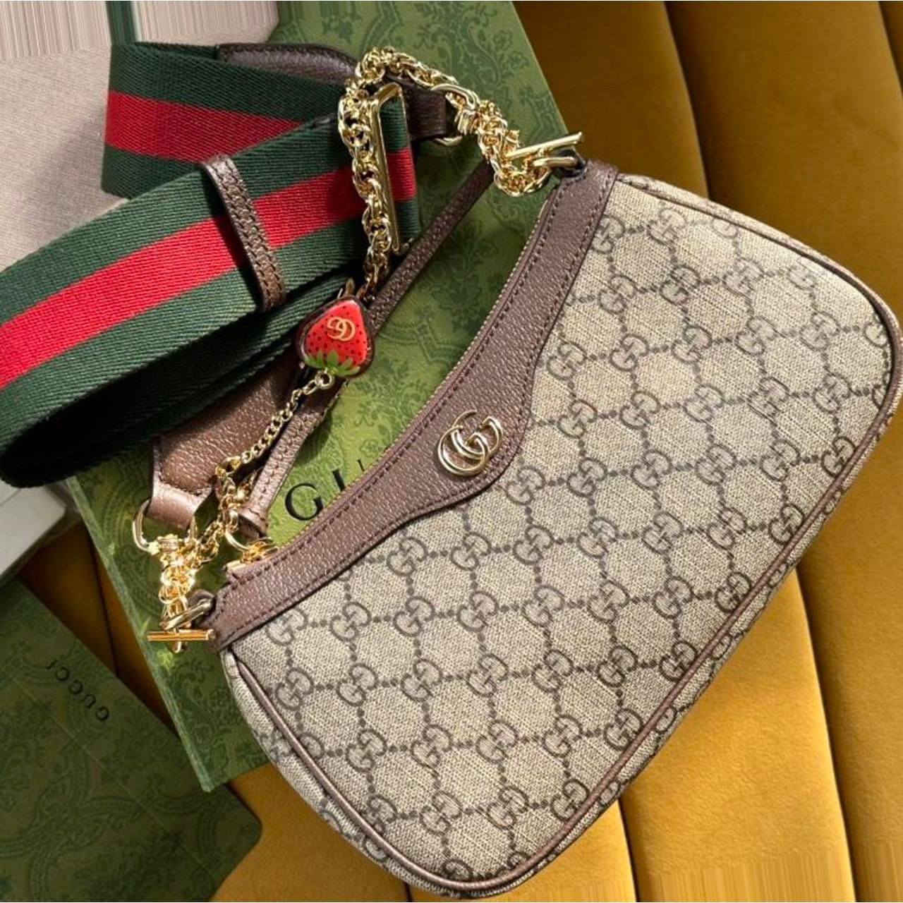 GUCCI Ophidia Strawberry Shoulder Bag