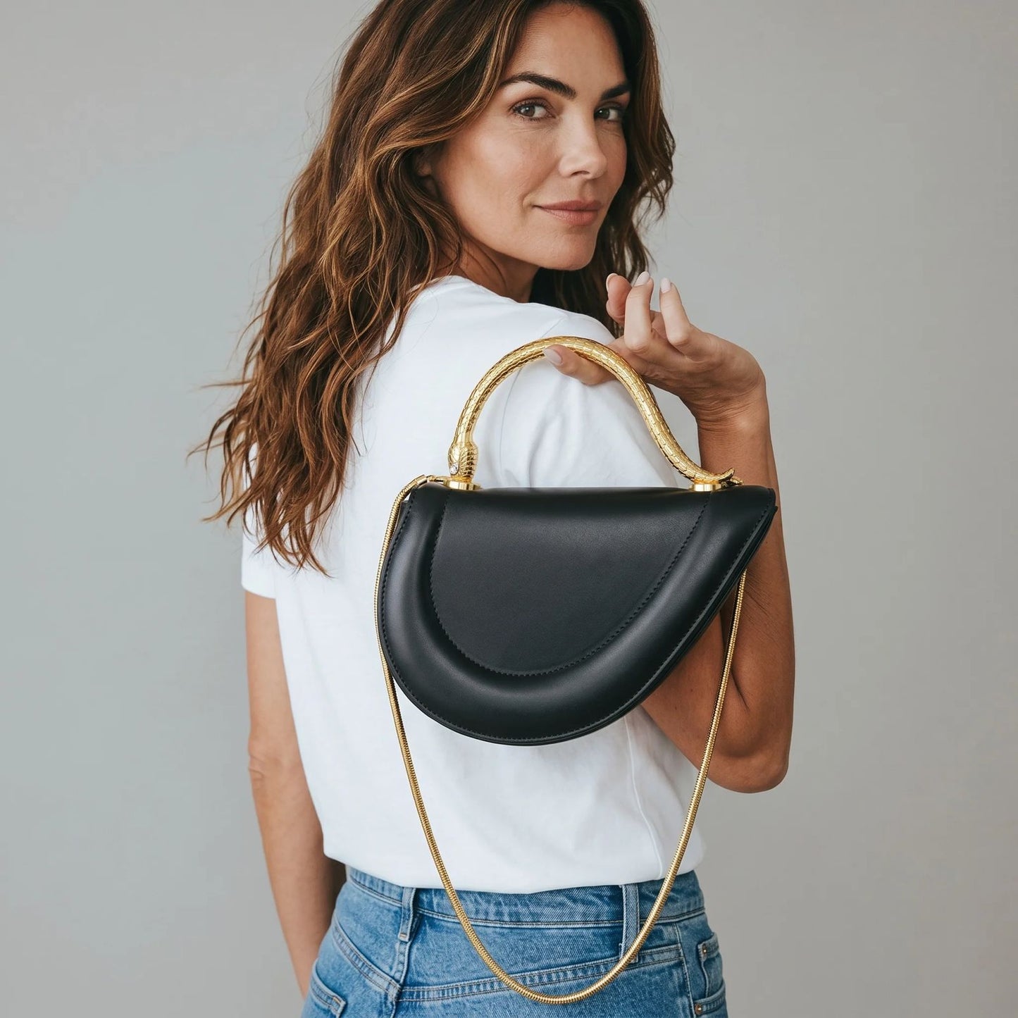 BVLGARI Serpenti Cuore 1968 Top Handle Bag