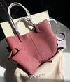 POLÈNE CYME Leather Tote Bag