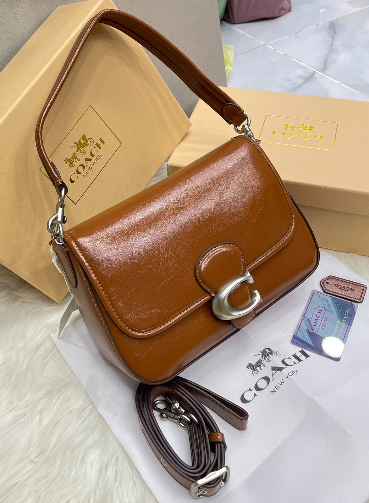Coach Idol Bag in Luxe Leather
